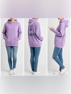 Element Lavender Mountain Graphic Hoodie